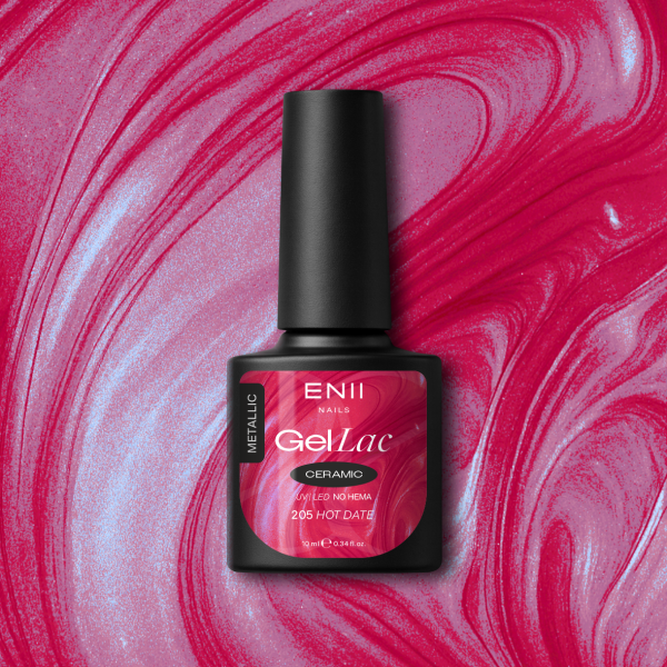 Gel lak Ceramic 205 Hot Date - gelový lak bez HEMA, 10 ml