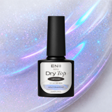 Dry Top Ceramic s holografickými třpytkami - bezvýpotkový vrchní lak, 10 ml