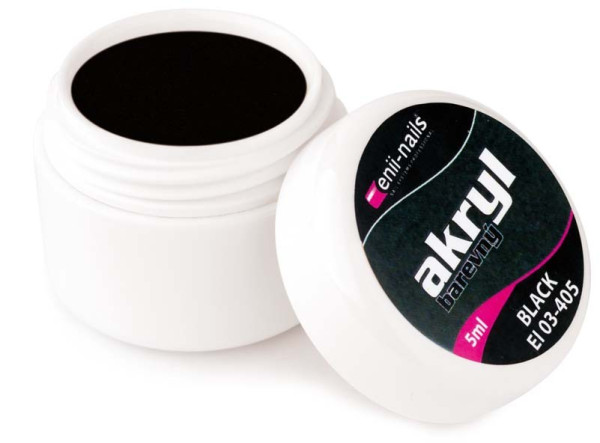 Barevný akryl - Black 5 ml