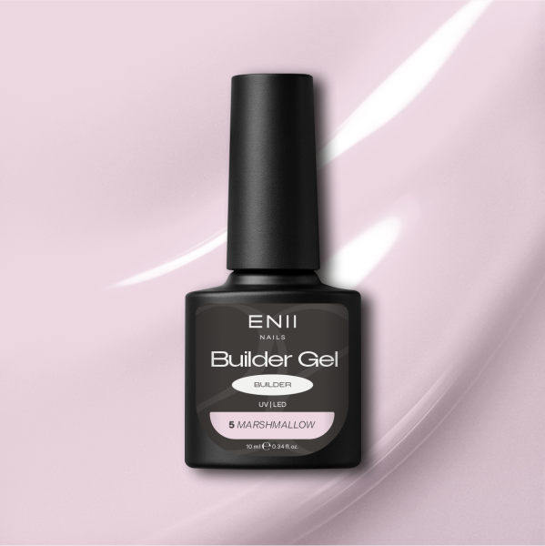 Builder Gel v lahvičce Marshmallow HEMA & TPO free 005