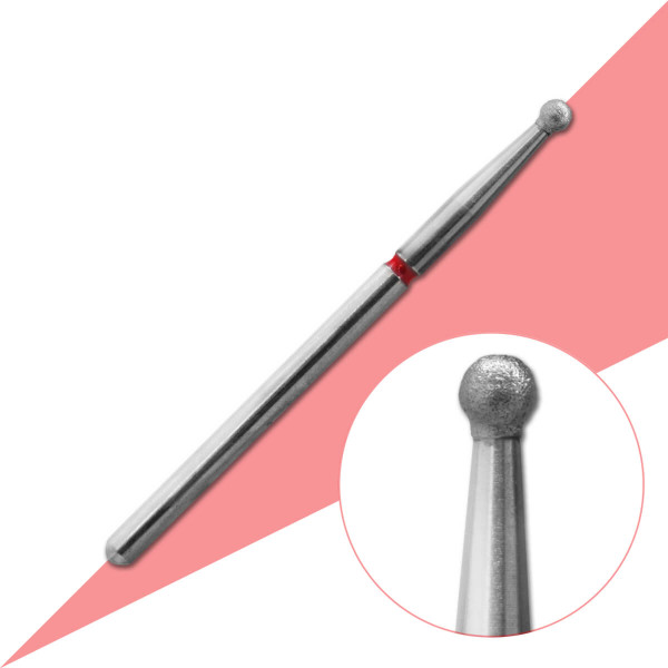 Diamantová fréza kulička 2,1 mm - jemná hrubost
