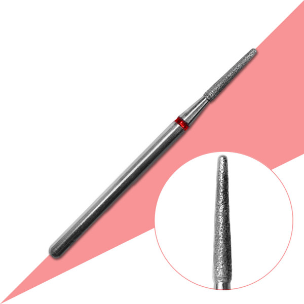 Diamantová fréza kužel zaoblený 1,8 mm - jemná hrubost