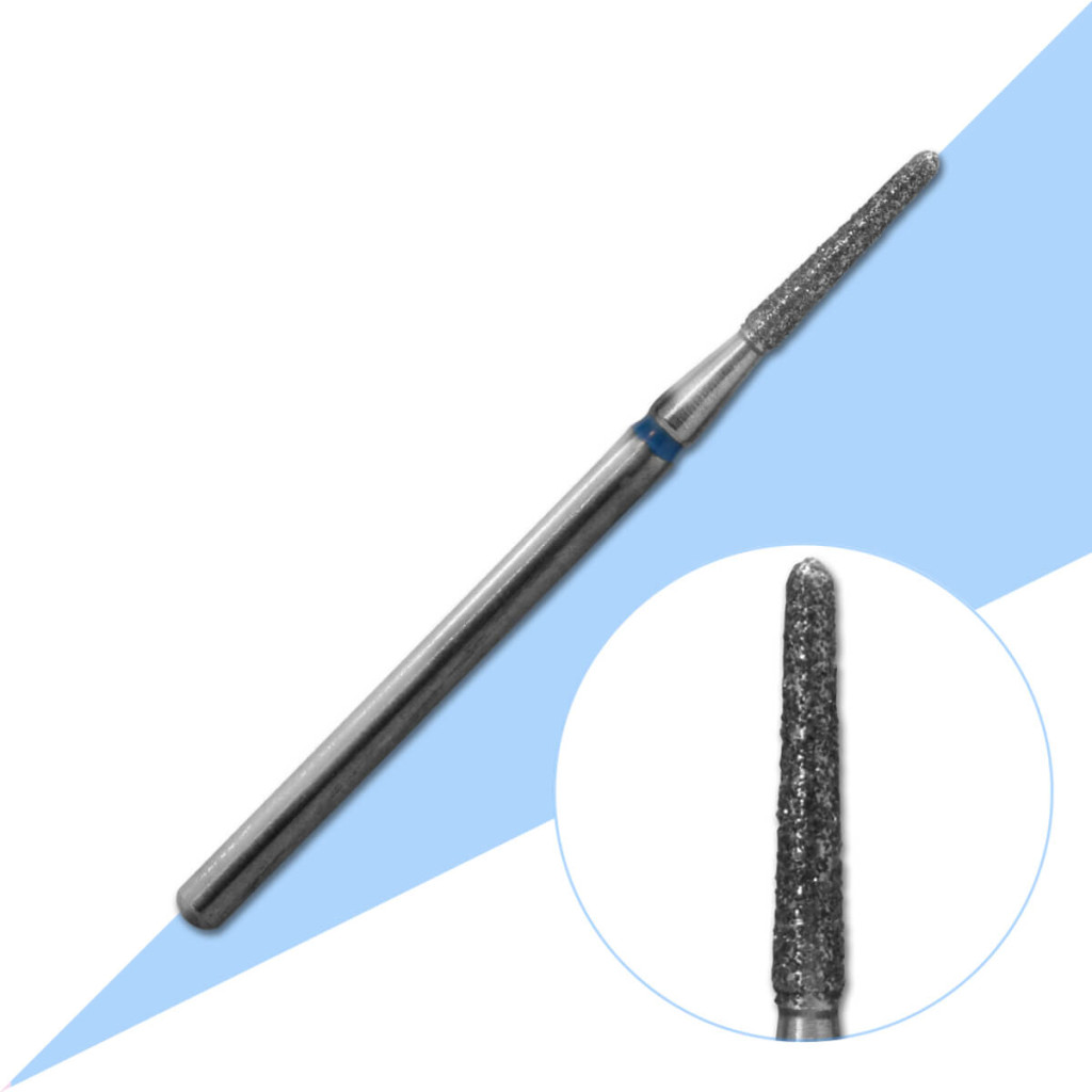 Diamantová fréza kužel zaoblený 1,8 mm - střední hrubost