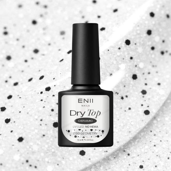 Dry Top Ceramic EGG geometrie - bezvýpotkový vrchní lak, 10 ml