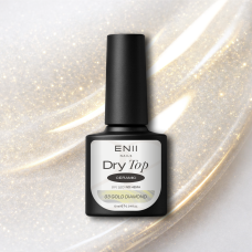 Dry Top Ceramic Gold Diamond se zlatými třpytkami - bezvýpotkový vrchní lak, 10 ml