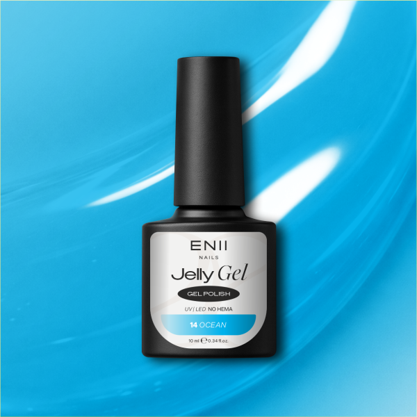 ENII Jelly Gel 14 Ocean 10 ml - průsvitný gel lak UV/LED NO HEMA