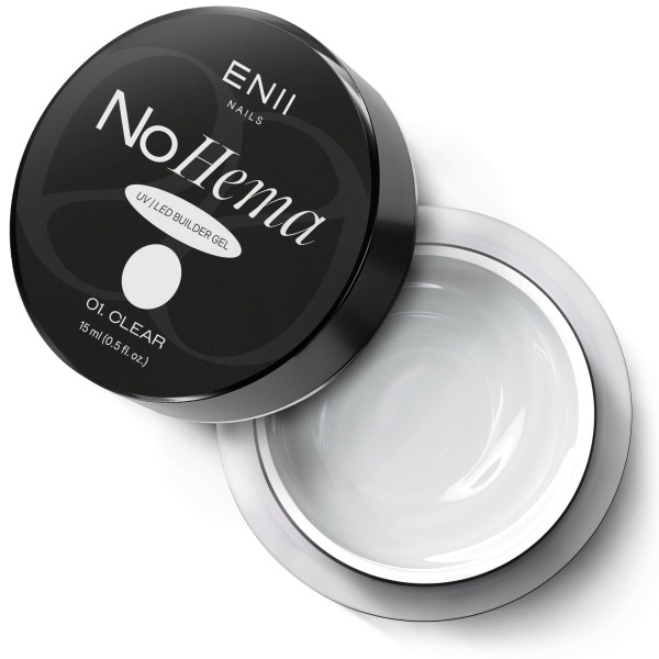 ENII Stavební UV LED Gel No Hema 01 Clear, 15 ml