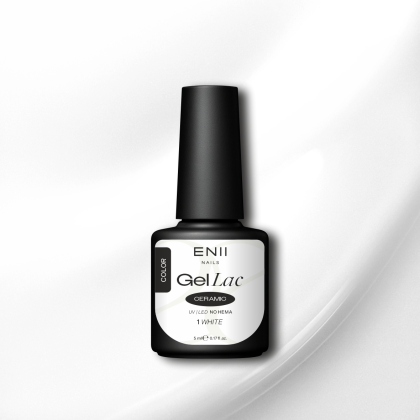 Gel lak Ceramic 01 White - gelový lak bez HEMA, 5 ml