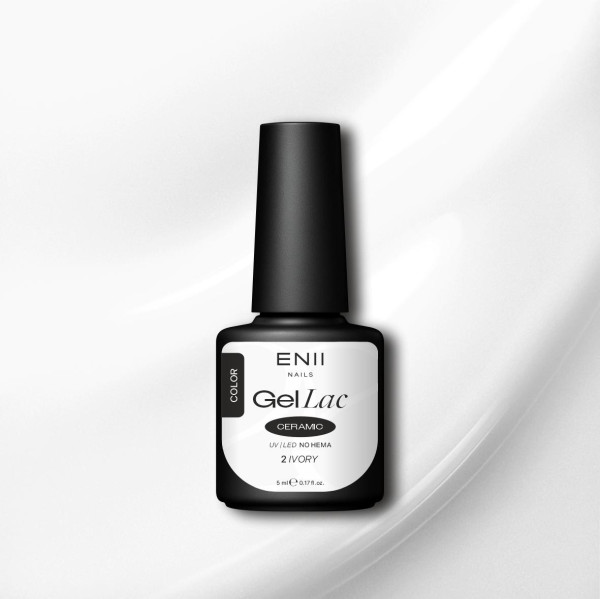 Gel lak Ceramic 02 Ivory - gelový lak bez HEMA, 5 ml