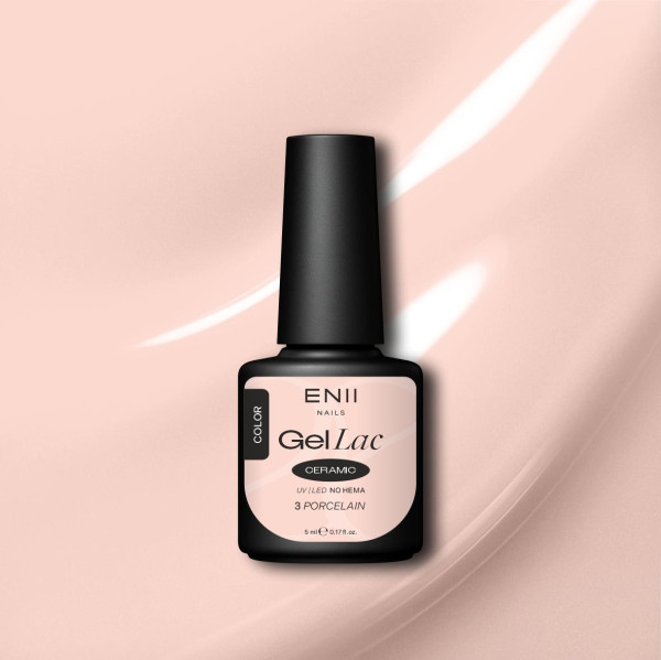 Gel lak Ceramic 03 Porcelain - gelový lak bez HEMA, 5 ml