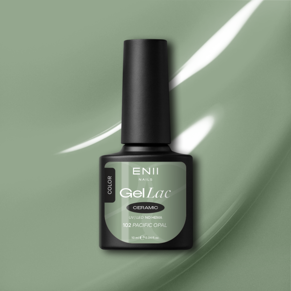 Gel lak Ceramic 102 Pacific Opal - gelový lak bez HEMA, 10 ml
