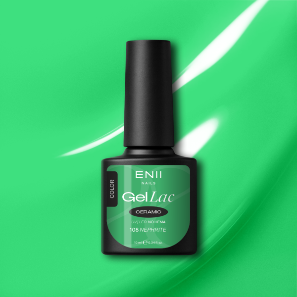 Gel lak Ceramic 108 Nephrite - gelový lak bez HEMA, 10 ml