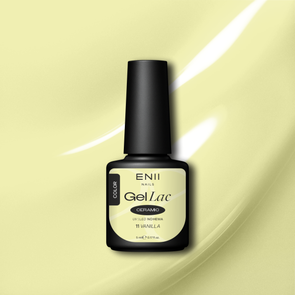 Gel lak Ceramic 11 Vanilla - gelový lak bez HEMA, 5 ml