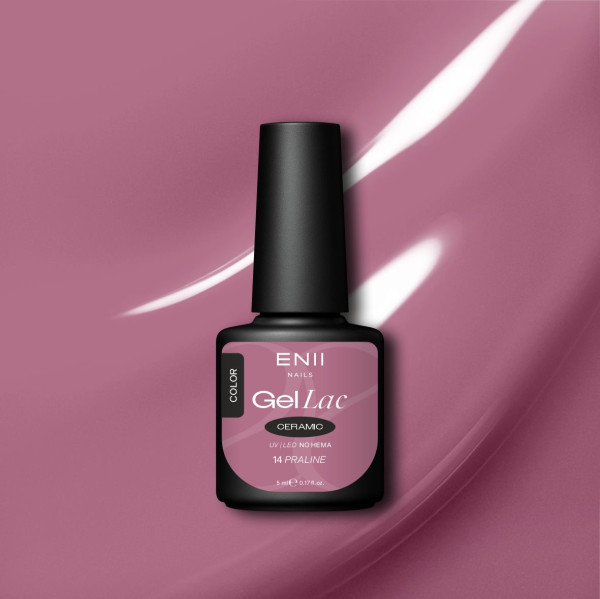 Gel lak Ceramic 14 Praline - gelový lak bez HEMA, 5 ml