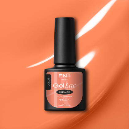 Gel lak Ceramic 158 Lola - gelový lak bez HEMA, 10 ml