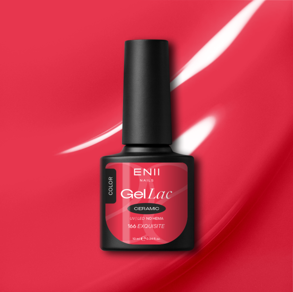 Gel lak Ceramic 166 Exquisite - gelový lak bez HEMA, 10 ml