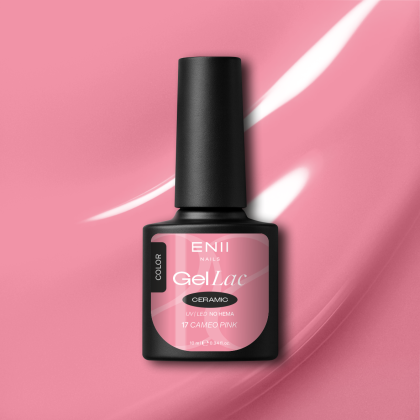 Gel lak Ceramic 17 Cameo Pink - gelový lak bez HEMA, 10 ml