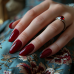 Gel lak Ceramic 184 Noir Merlot - gelový lak bez HEMA, 10 ml