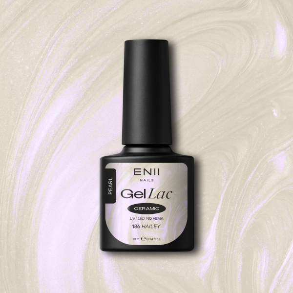 Gel lak Ceramic 186 Hailey - gelový lak bez HEMA, 10 ml