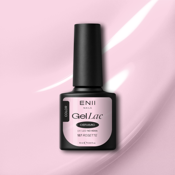 Gel lak Ceramic 187 Rosette - gelový lak bez HEMA, 10 ml