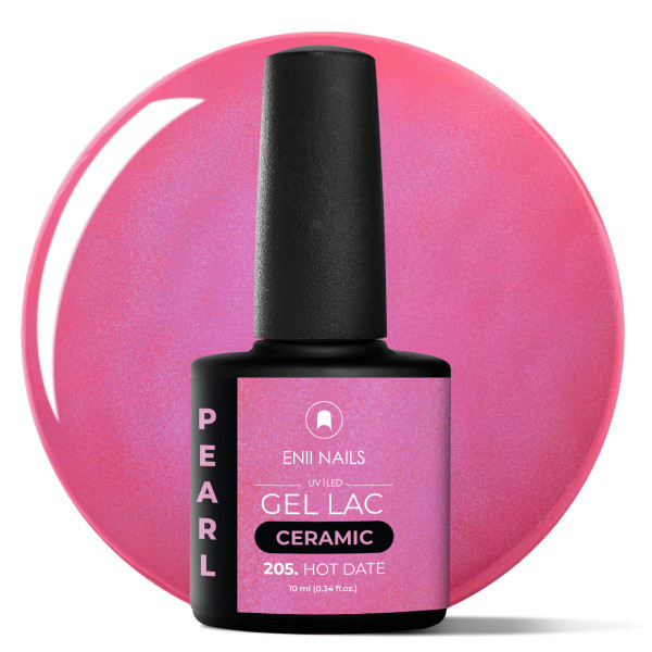 Gel lak Ceramic 205 Hot Date - gelový lak bez HEMA, 10 ml