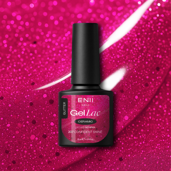 Gel lak Ceramic 207 Confident Shine - gelový lak bez HEMA, 10 ml