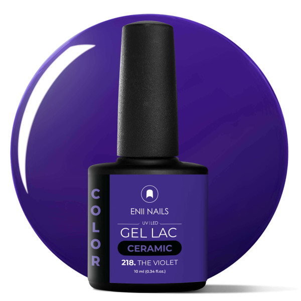 Gel lak Ceramic 218 The Violet - gelový lak bez HEMA, 10 ml