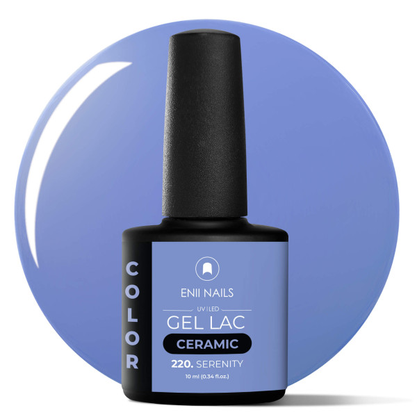 Gel lak Ceramic 220 Serenity - gelový lak bez HEMA, 10 ml