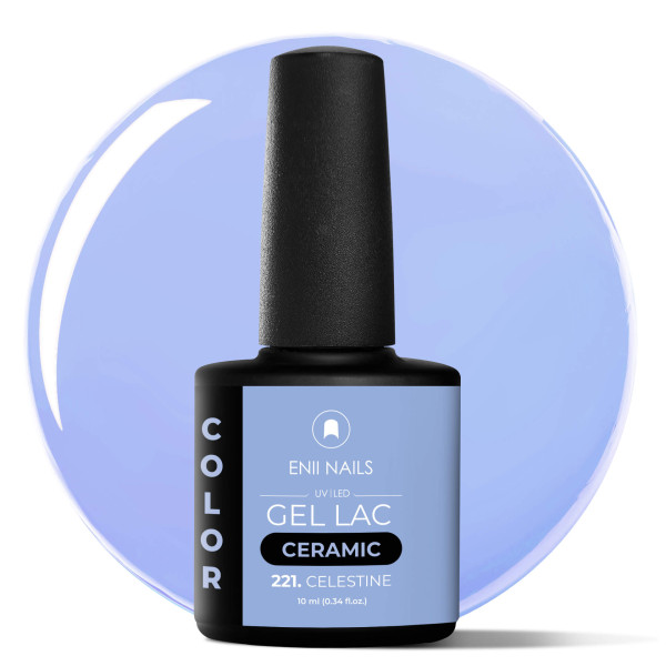 Gel lak Ceramic 221 Celestine - gelový lak bez HEMA, 10 ml