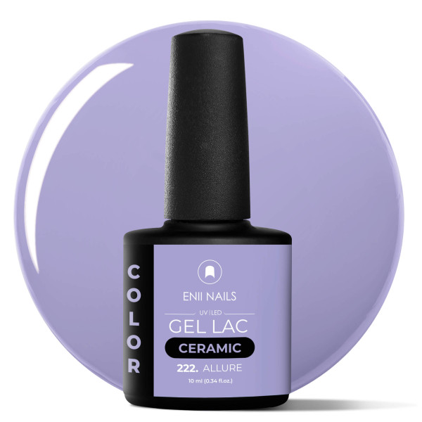 Gel lak Ceramic 222 Allure - gelový lak bez HEMA, 10 ml