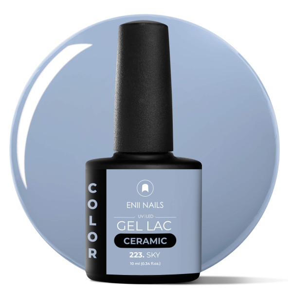 Gel lak Ceramic 223 Sky - gelový lak bez HEMA, 10 ml