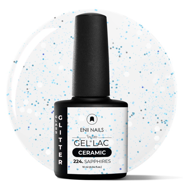 Gel lak Ceramic 224 Sapphires - gelový lak bez HEMA, 10 ml
