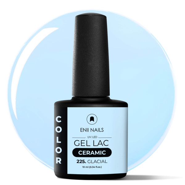 Gel lak Ceramic 225 Glacial - gelový lak bez HEMA, 10 ml