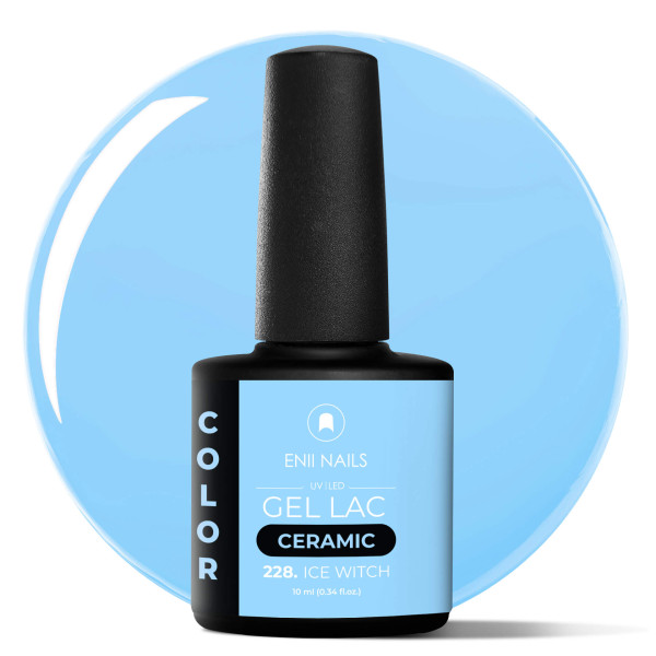 Gel lak Ceramic 228 Ice Witch - gelový lak bez HEMA, 10 ml
