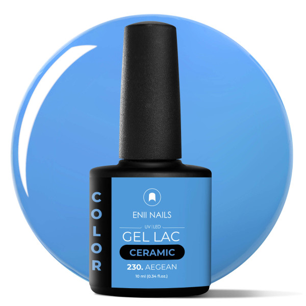 Gel lak Ceramic 230 Aegean - gelový lak bez HEMA, 10 ml