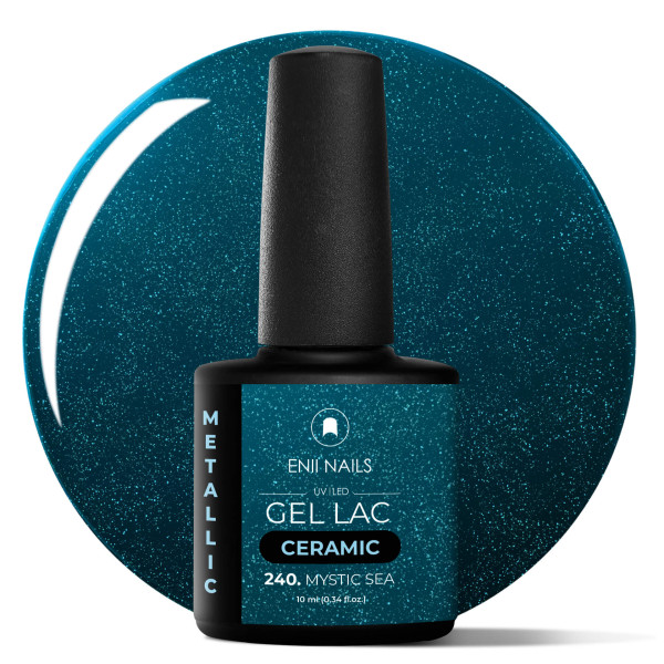 Gel lak Ceramic 240 Mystic Sea - gelový lak bez HEMA, 10 ml