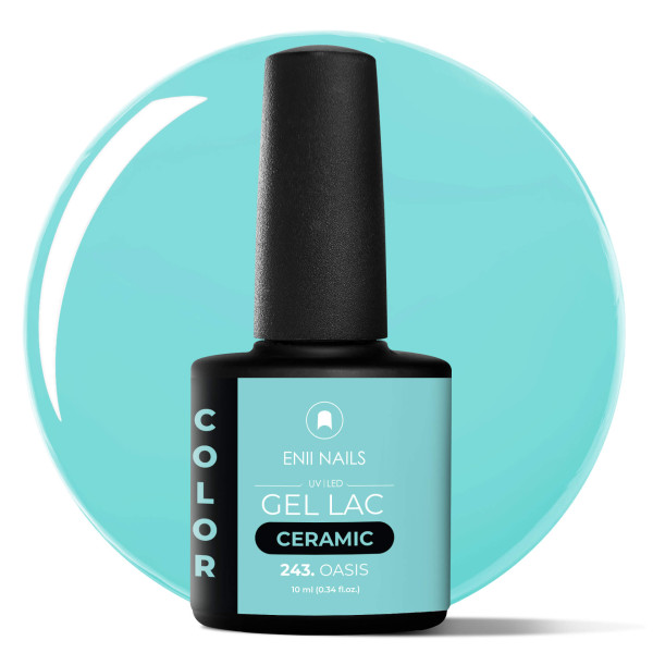Gel lak Ceramic 243 Oasis - gelový lak bez HEMA, 10 ml