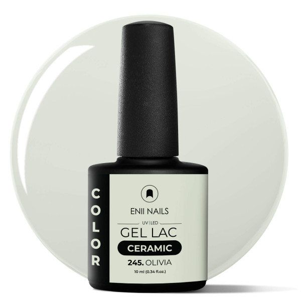 Gel lak Ceramic 245 Olivia - gelový lak bez HEMA, 10 ml