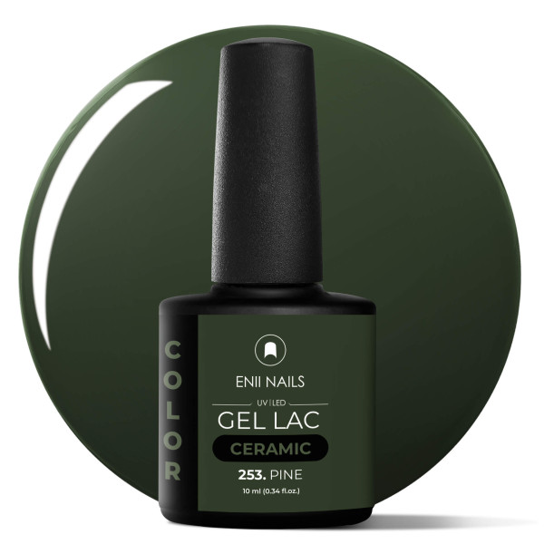 Gel lak Ceramic 253 Pine - gelový lak bez HEMA, 10 ml