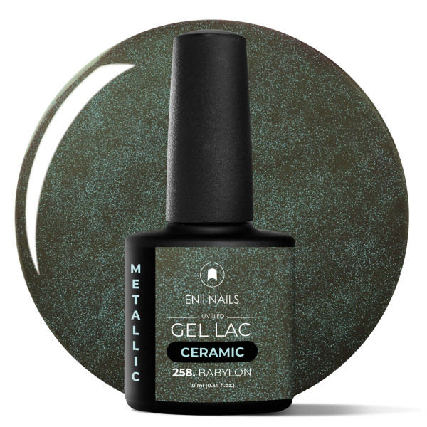 Gel lak Ceramic 258 Babylon - gelový lak bez HEMA, 10 ml
