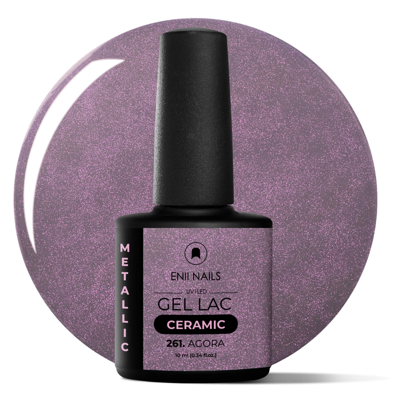 Gel lak Ceramic 261 Agora - gelový lak bez HEMA, 10 ml