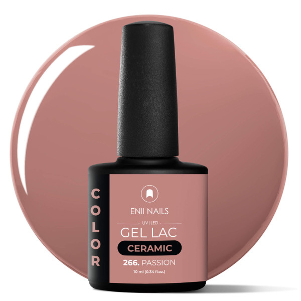 Gel lak Ceramic 266 Passion - gelový lak bez HEMA, 10 ml