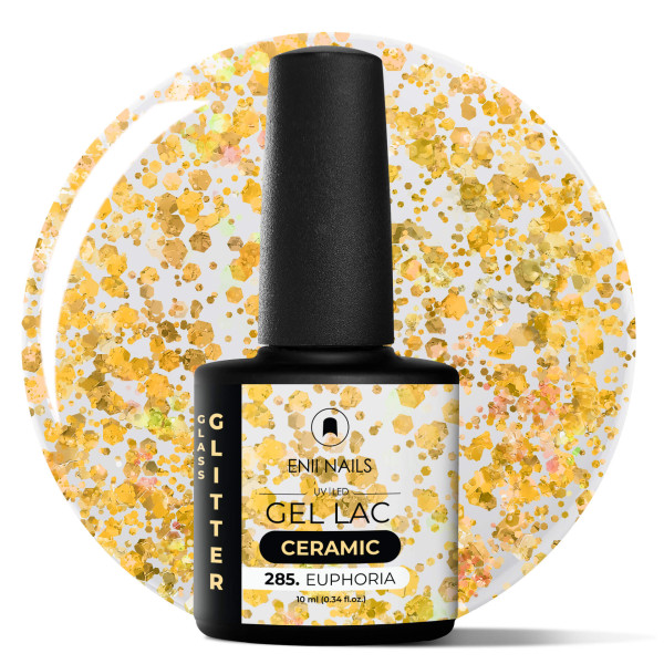 Gel lak Ceramic 285 Euphoria - gelový lak bez HEMA, 10 ml