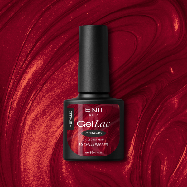 Gel lak Ceramic 30 Chilli Pepper - gelový lak bez HEMA, 10 ml
