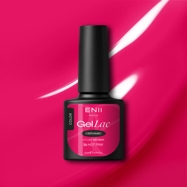 Gel lak Ceramic 36 Hot Pink - gelový lak bez HEMA, 10 ml