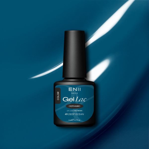 Gel lak Ceramic 49 Deep Ocean - gelový lak bez HEMA, 5 ml
