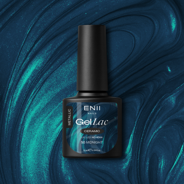 Gel lak Ceramic 50 Midnight - gelový lak bez HEMA, 10 ml