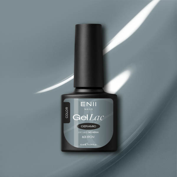 Gel lak Ceramic 63 Iron - gelový lak bez HEMA, 10 ml