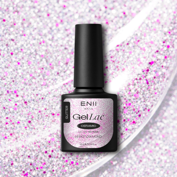 Gel lak Ceramic 69 Hot Diamond - gelový lak bez HEMA, 10 ml