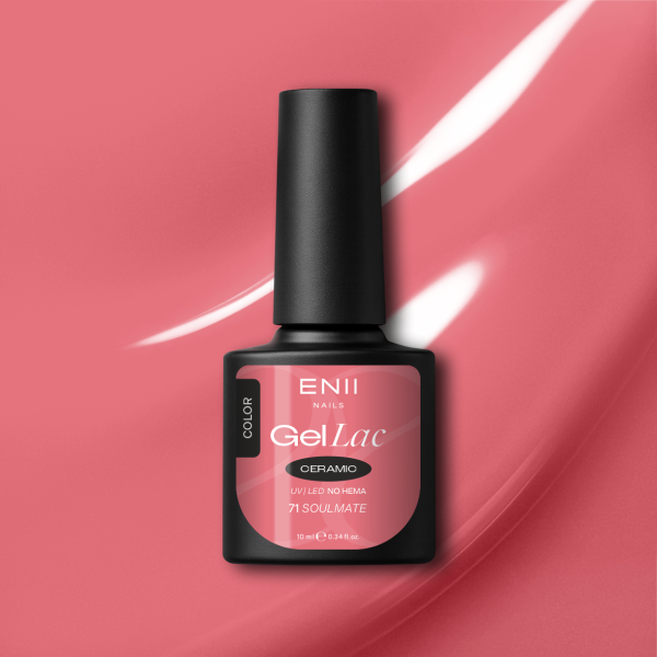 Gel lak Ceramic 71 Soulmate - gelový lak bez HEMA, 10 ml
